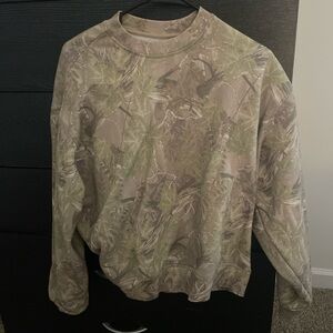 PacSun Men's Green Camouflage Crewneck Sweater